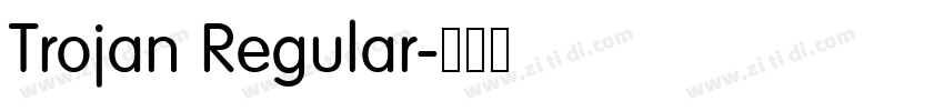 Trojan Regular字体转换